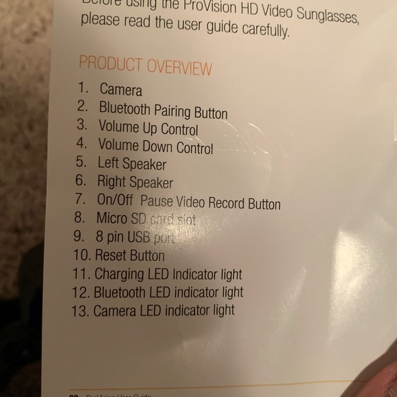 ProVision 1080 Hd Bluetooth Video Sunglasses. - Picture 14 of 15